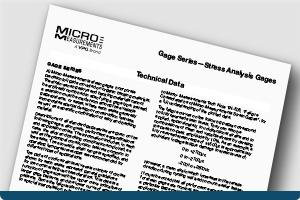 TECHNICAL DATA document FOR GENERAL USE STRAIN GAGES