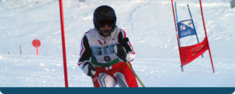 a competitive skier