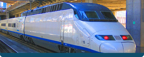 a modern high speed train