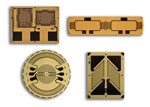 four advanced sensors strain gages